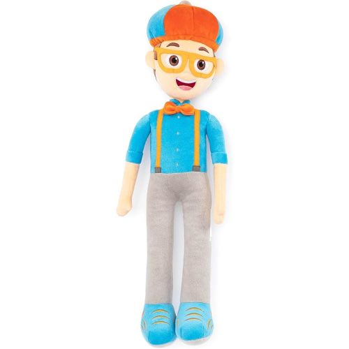 Blippi Plush Pillow Buddy - Super Soft Kids Character Pillow - Polyester Microfiber, 24 Inches - Blue - Blippi