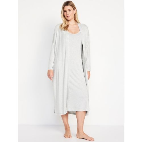 Maternity Robe and Nursing Nightgown Set