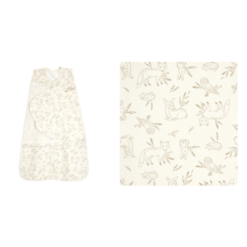 100% Cotton Baby Swaddle Forest Lullaby | Newborn | HALO US