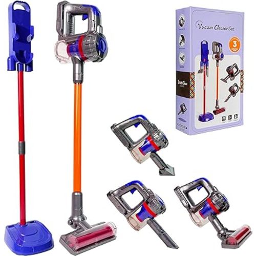 Yocool 3 in 1 Kids Vacuum That Really Works, Toddler Toy Vacuum Cleaning Set for Children Aged 3+, Fun Kids Working Toy Vacuum Cleaner Toddler Housekeeping Toy (Multi01)