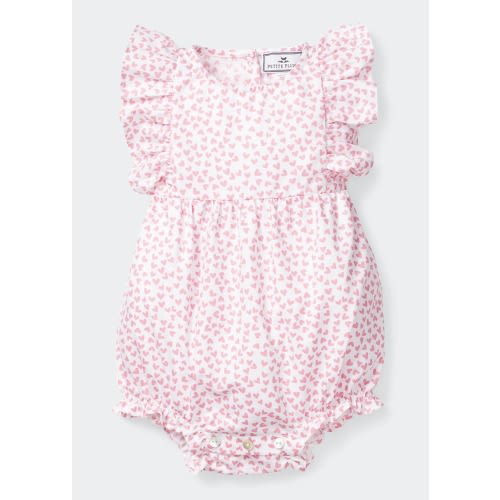 Kid's Sweethearts Ruffle Bubble Romper, Size 0-24M