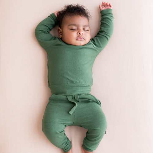 Bamboo Jersey Jogger Set in Hunter