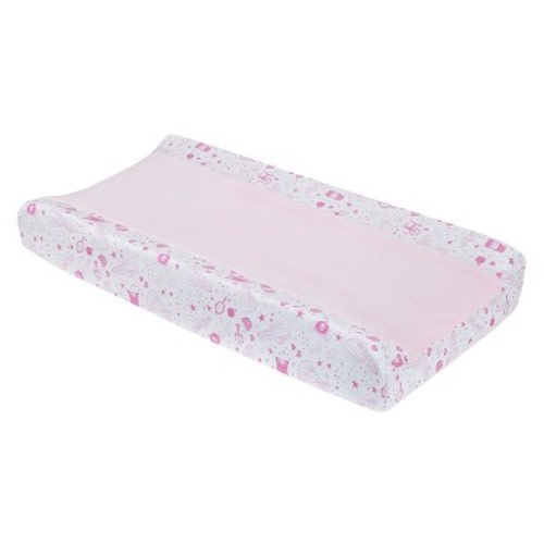 NoJo Disney Princess - Dare to Dream Super Soft Pink and White Changing Pad Cover