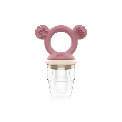 Cherub Baby Silicone Fresh Food Feeder Dusty Rose / Sand | Baby Bunting AU