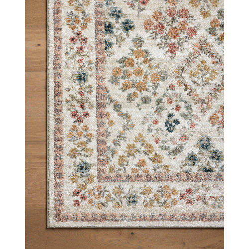 Rifle Paper Co. x Loloi Laurel Cream Area Rug & Reviews | Birch Lane