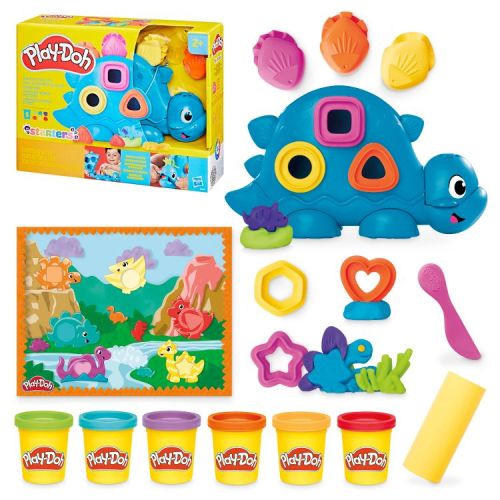 Play-Doh Starters Shapes & Colors Dino Playset -17pc