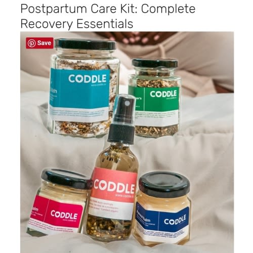 CODDLE Postpartum Care Kit for Recovery and Comfort — CODDLE