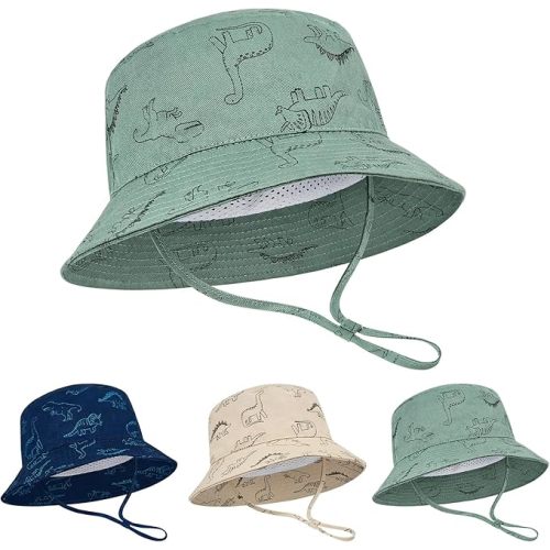 Durio Baby Sun Hat - UPF50+ Wide Brim Bucket Hats for Infant Newborn, Outdoor Sun Protection Beach Hat for Toddler Boys Girls