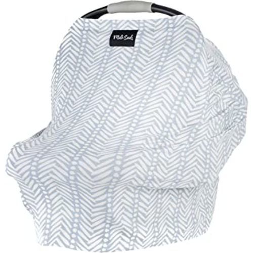 Milk Snob Original 5-in-1 Cover - Added Privacy for Breastfeeding, Baby Car Seat, Carrier, Stroller, High Chair, Shopping Cart, Lounger Canopy - Newborn Essentials, Nursing Top, Soho