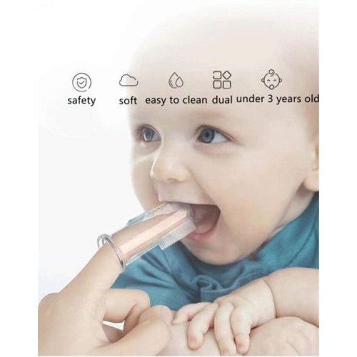 Windfall Baby Finger Toothbrush for Training Teething - Infant & Toddles & Lids Teeth Brush Soft Babies Toothbrushes Oral Cleaning Massager to Train Your Child Healthy Oral Habits