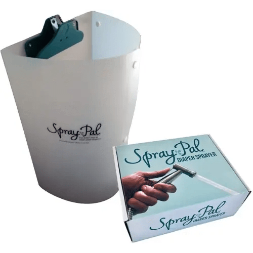 Premium Cloth Diaper Cleaning Kit – Patented Splatter Shield Made in USA + High Pressure Sprayer. Best Starter Bundle for Mess-Free Diaper Spray Cleanup.