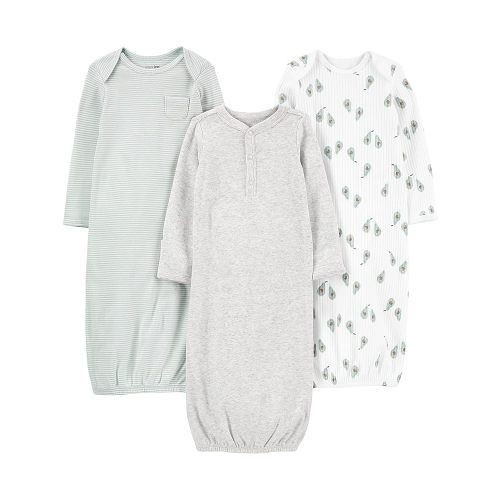 Simple Joys by Carter's Baby 3-Pack Neutral Cotton Sleeper Gown