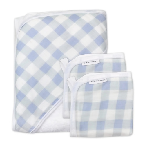 3-Piece Organic Cotton Hooded Towel Set, Tossed Skulls | Honest Baby Clothing