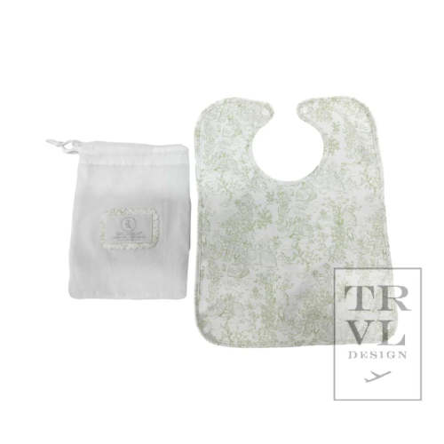 Best Bib Bunny Toile Green