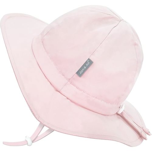 JAN & JUL 50+ UPF Cotton Sun Hat with Wide Brim for Toddler Girls