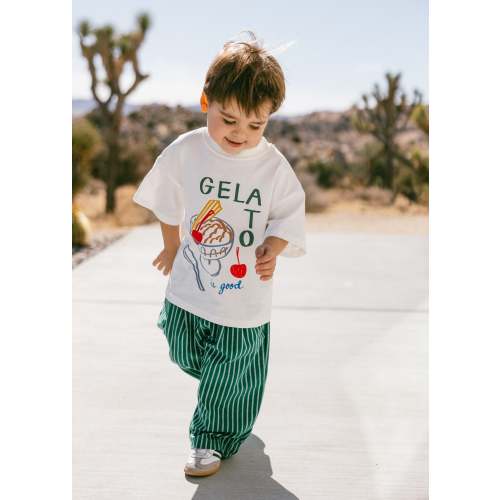 Oversized Graphic Tee- Gelato- Green