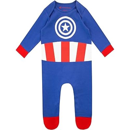 Marvel Baby Boys Footies Captain America