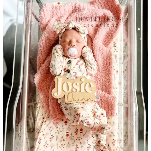 Hospital Name Announcement, Baby shower gift, Hospital plaque, Baby name sign- Name Announcement, Mini Baby Name Sign, Hello My Name Is,