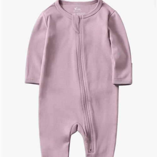 O2 BABY Baby Boys Girls Organic Cotton Zip-Front Sleeper Pajamas, Footed Sleep 'n Play