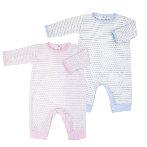 Paty Knit Romper with Pima Binding #366LSJ