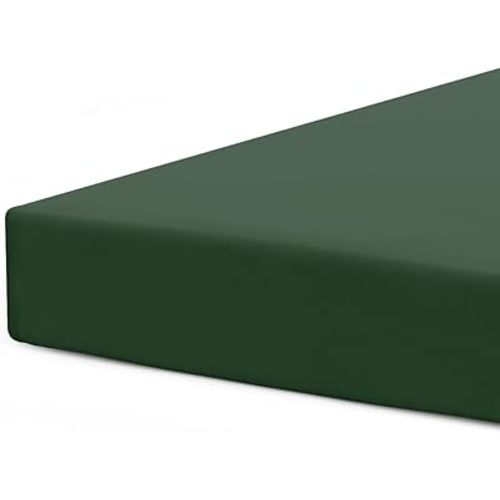 Pobibaby - Single Solid Premium Fitted Baby Crib Sheets for Standard Crib Mattress - Ultra-Soft Cotton Blend, Safe and Snug, and Stylish Solid Crib Sheet (Sage Green)