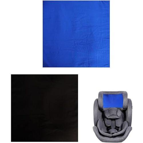 2Pcs Car Seat Headrest Cover for Babies, Soft and Smooth Headrest Cover for Hair Protection, Skin-Friendly Baby Car Seat Head Protector