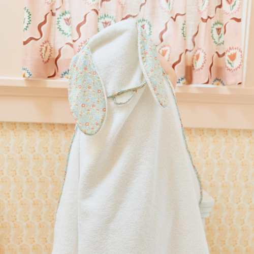 Weezie Towels Percale Kids Bunny Hooded Towel