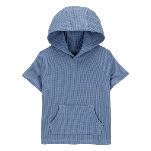 Toddler Waffle Knit Hooded Pullover - Blue - OshKosh | Carter's