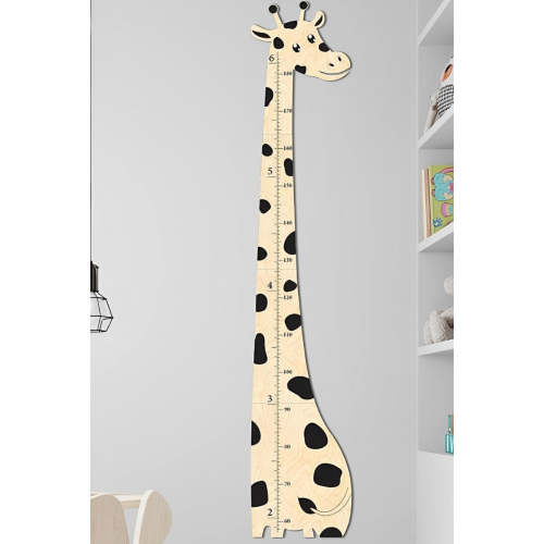 Wooden Giraffe Growth Chart Height Ruler for Kids