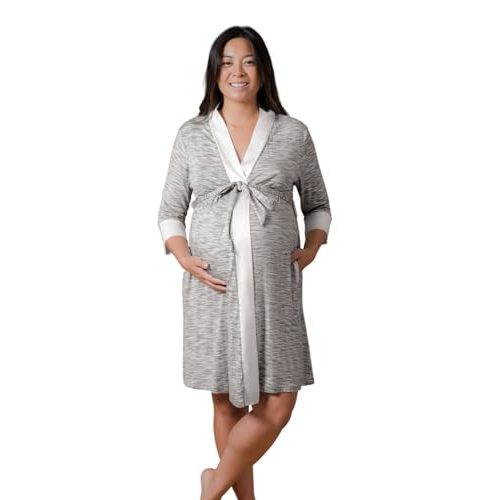 Kindred Bravely Emmaline Maternity & Nursing Robe Hospital Bag/Delivery Essential