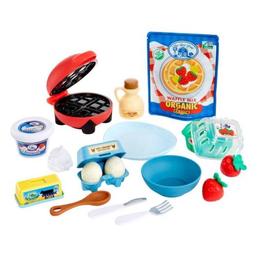 Little Tikes Creative Chefs Waffles Kit: Pretend Housekeeping Accessories, 18-Piece Play Food & Toy Kitchens Set