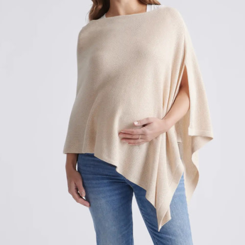Lightweight Cotton Cashmere Nursing Shawl