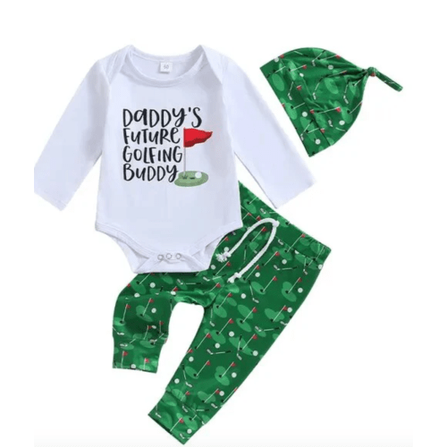 DADDY'S FUTURE GOLFING BUDDY Outfit - Hazel & Bo