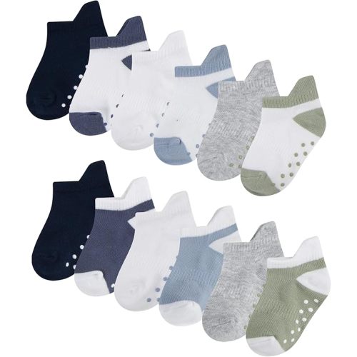 Huggies 12-Pack Lightweight Ankle Gripper Socks