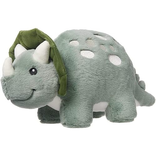 TCBunny Baby Dinosaur 12" Bedtime Stuffed Animal Plush Toy, Kid's Gifts for Boys, Girls, Birthday, Valentine, Christmas (Triceratops-Green)