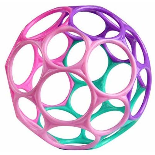 Bright Starts Oball Classic Easy-Grasp Toy, Pink/Purple