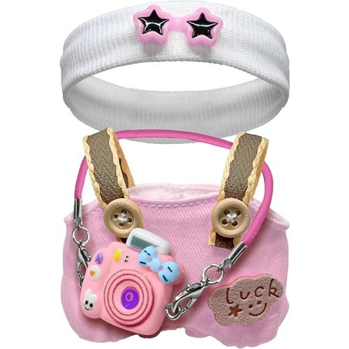 17cm Doll Clothes, Clothes for Dolls Outfit, Stylish Adorable Dolls Clothes Accessories for 17cm Dolls, Play & Collector Display (No Doll) (Pink)