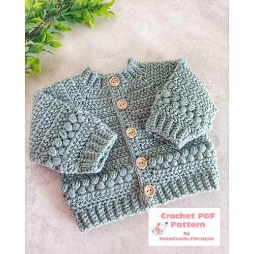 Ayla Cardigan Crochet Pattern Sizes Preemie to 10 years Digtal Download PDF