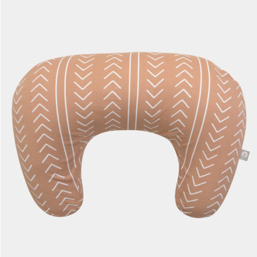 New Boppy Nursing Pillow with Organic Cover - Camel Stitch Stripe