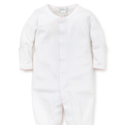 White/Pink Kissy Basics Footie