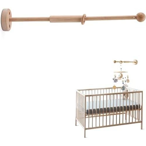 Wooden Crib Mobile Arm | Baby Mobile Hanger | Wooden Mount Wall Holder | Nursery Decor for Sturdy Mobile for Newborn Boys and Girls