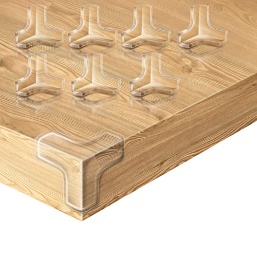 20 Pack Corner Protectors, Clear Corner Guards Table Edge Protectors, Baby Safety Corner Bumpers Covers, Furniture & Sharp Corner Baby Proofing, T-Shaped