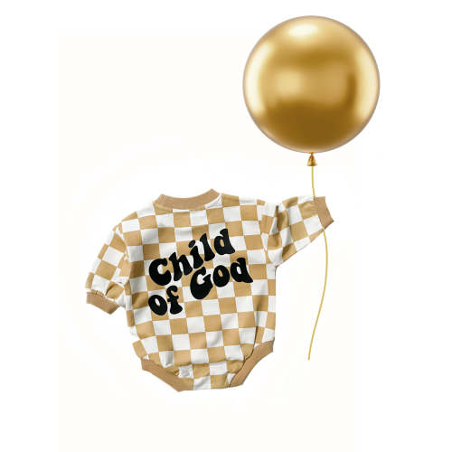 Child of God Checker Bubble Jumpsuit