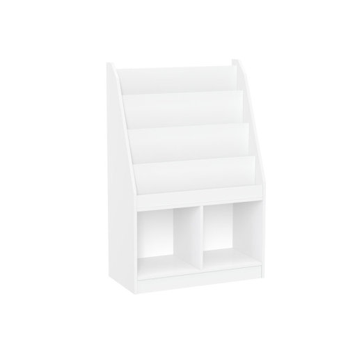 RiverRidge Home RiverRidge Kids Bookshelf and Toy Storage Organizer with 4 Bookracks and 2 Cubbies for Playroom, Nursery, and Reading Nook & Reviews | Wayfair