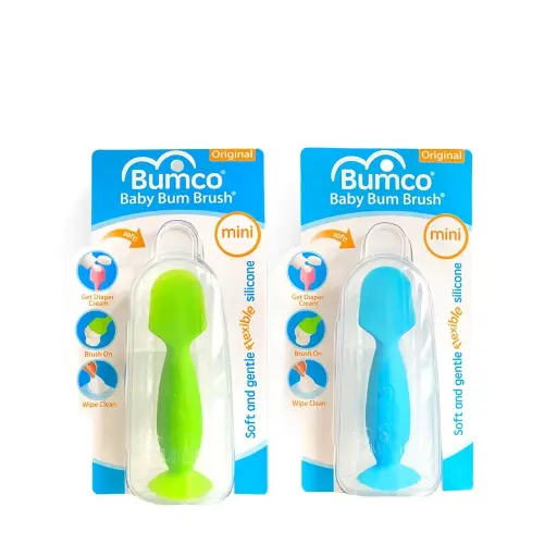 Bumco Mini Diaper Cream Spatula with Case (2-Pack) - BPA-Free Butt Spatula Baby, Soft Diaper Spatula, Diaper Cream Applicator, Mom-Invented Baby Must Haves, Diaper Bag Essentials, Butt Paste Spatula