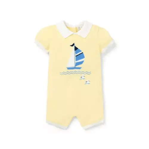Baby Dawn Yellow Baby Sailboat Romper by Janie and Jack