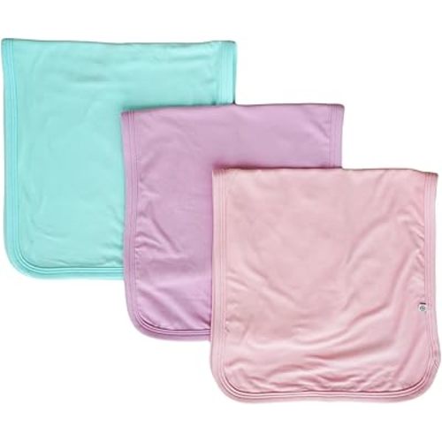 Caden Lane Premium Baby Burp Cloths, Ultra Soft & Absorbent, Gender Neutral for Newborn, Boy & Girl, Essentials for Feeding & Teething, Machine Washable, 3-Pack, Brights