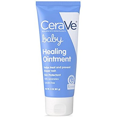 CeraVe Healing Ointment for Baby | 3 Ounce | Diaper Rash Cream and Cracked Skin Repair | Lanolin & Fragrance Free