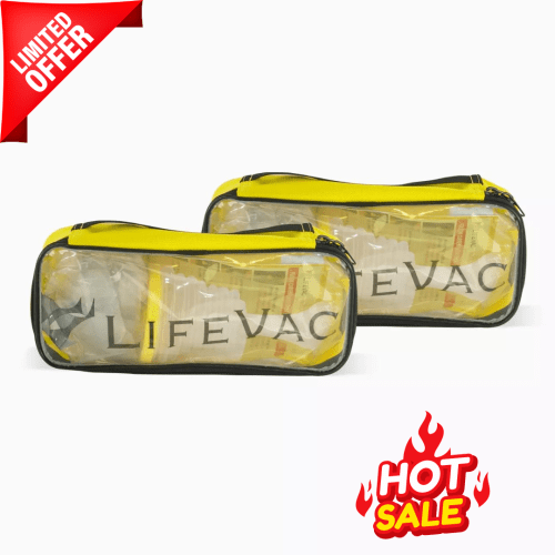 Pack of 2 LifeVac Travel Anti Choking Kit - Portable Suction Rescue De