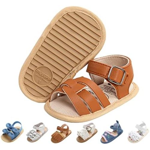Baby Girls Sandals Summer Shoes Outdoor First Walker Toddler Girls Shoes for Summer